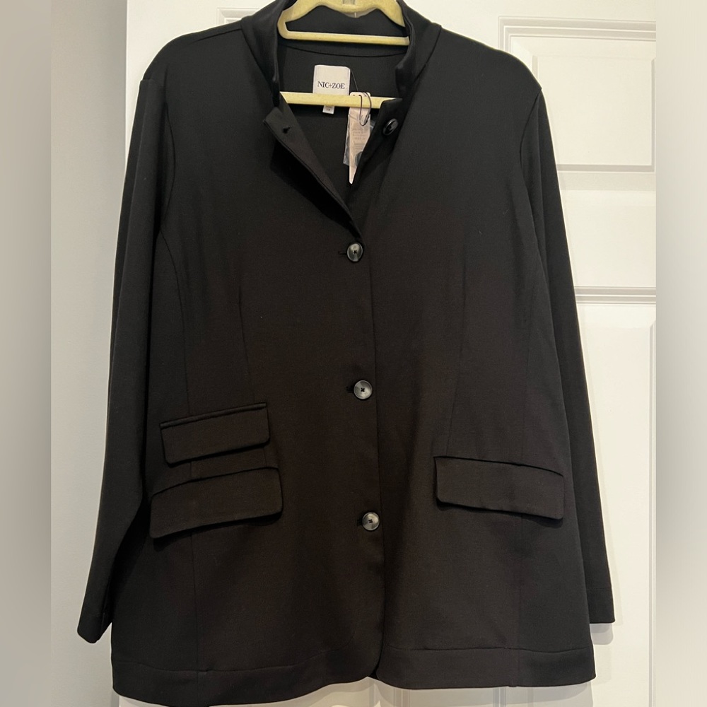 NIC + ZOE Black Jacket 1X